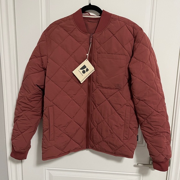 NWT - Frank & Oak Men's Reversible The Varsity Skyline Bomber Jacket - Size L - Picture 2 of 16